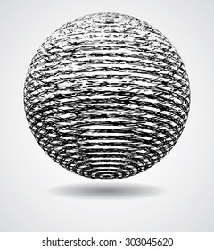 Abstract Elliptical Design Element. Vector 