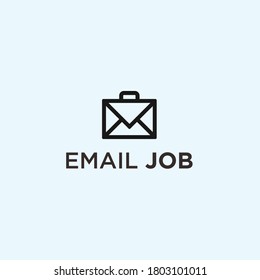 abstraktes E-Mail-Logo. Arbeitssymbol