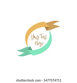 Abstract Emblem Blank Design Vector Template Frame Border