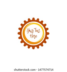 Abstract Emblem Blank Design Vector Template Frame Border