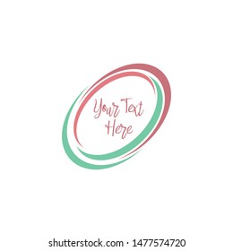 Abstract Emblem Blank Design Vector Template Frame Border