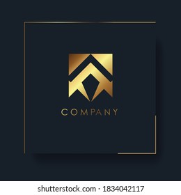 Abstraktes Emblem, Design-Konzept, Logo, Logotyp-Element für Vorlage