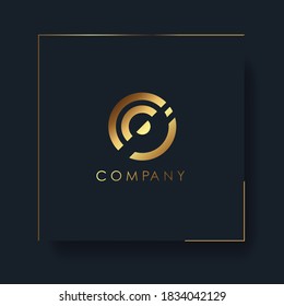 Emblema abstracto, concepto de diseño, logotipo, elemento de logotipo para plantilla