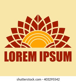 Abstract emblem, design concept, logo, logotype element for template.