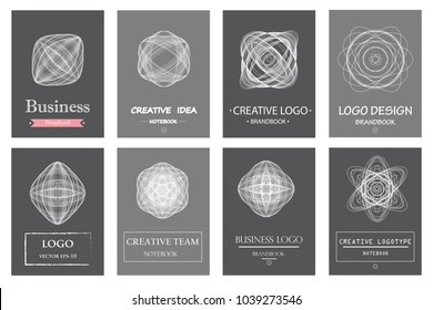 Abstract emblem, design concept. Set logo design. Vector illustration. 