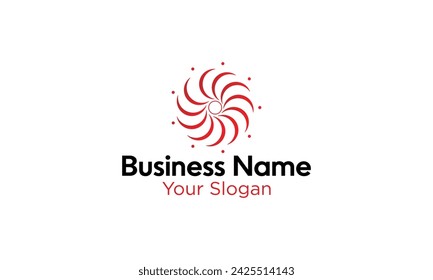Abstract Emblem logo on white background