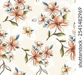 abstract an embossed blooming bright flower motif arrangement all - over textile design illustration digital image printing factory