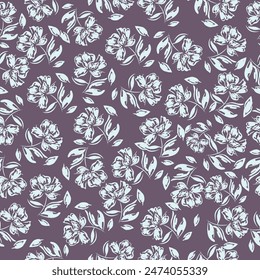 Abstractas y en relieve flor brillante flor flor brillante arreglo todo- sobre textil diseño ilustración digital Imagen de impresión de fábrica