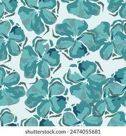 Abstract an embossed blooming bright flower motif arrangement all- over textile design illustration digital image printing factory
