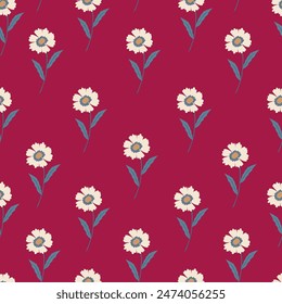 Abstract an embossed blooming bright flower motif arrangement all- over textile design illustration digital image printing factory