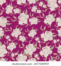  Abstrait un motif de fleur brillant en fleur grisé tout-en-un illustration de conception textile  usine d'impression de Image numérique