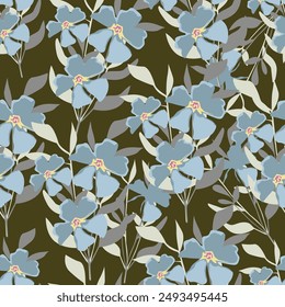 Abstract an embossed blooming bright flower motif arrangement all- over textile design illustration digital image printing factory