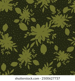 Abstract an embossed blooming bright flower motif arrangement all- over textile design illustration digital image printing factory
