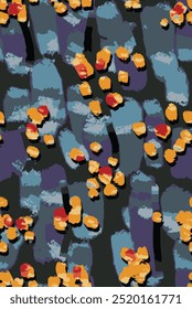 abstract an embossed blooming bright flower motif arrangement all - over textile design illustration digital image printing factory