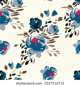abstract an embossed blooming bright flower motif arrangement all - over textile design illustration digital image printing factory