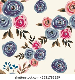 abstract an embossed blooming bright flower motif arrangement all - over textile design illustration digital image printing factory