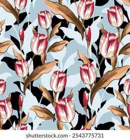 abstract an embossed blooming bright flower motif arrangement all - over textile design illustration digital image printing factory