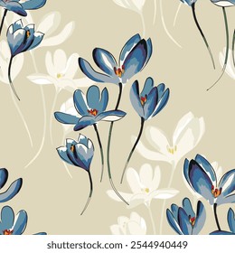 abstract an embossed blooming bright flower motif arrangement all - over textile design illustration digital image printing factory