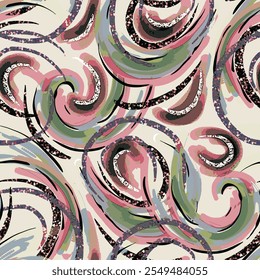 abstract an embossed blooming bright flower motif arrangement all - over textile design illustration digital image printing factory