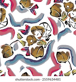 abstract an embossed blooming bright flower motif arrangement all - over textile design illustration digital image printing factory