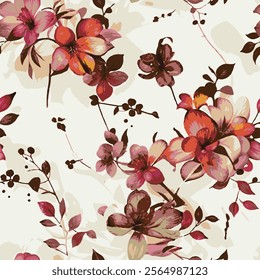 abstract an embossed blooming bright flower motif arrangement all - over textile design illustration digital image printing factory