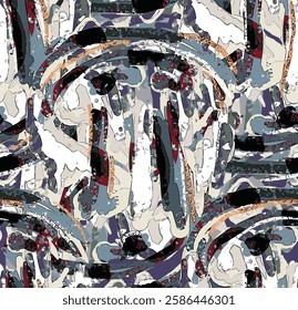 abstract an embossed blooming bright flower motif arrangement all - over textile design illustration digital image printing factory