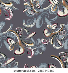 abstract an embossed blooming bright flower motif arrangement all - over textile design illustration digital image printing factory