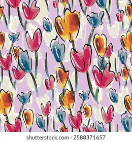 abstract an embossed blooming bright flower motif arrangement all - over textile design illustration digital image printing factory