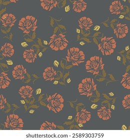abstract an embossed blooming bright flower motif arrangement all - over textile design illustration digital image printing factory