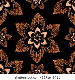 abstract an embossed blooming bright flower motif arrangement all - over textile design illustration digital image printing factory