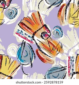 abstract an embossed blooming bright flower motif arrangement all - over textile design illustration digital image printing factory