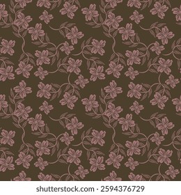 Abstract an embossed blooming bright flower motif arrangement all- over textile design illustration digital image printing factory