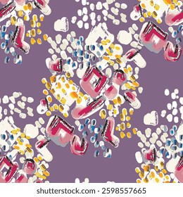 abstract an embossed blooming bright flower motif arrangement all - over textile design illustration digital image printing factory