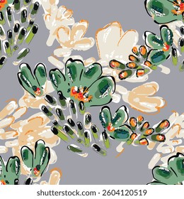 abstract an embossed blooming bright flower motif arrangement all - over textile design illustration digital image printing factory
