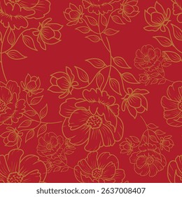 abstract an embossed blooming bright flower motif arrangement all - over textile design illustration digital image printing factory