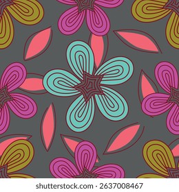 abstract an embossed blooming bright flower motif arrangement all - over textile design illustration digital image printing factory