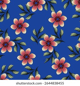 abstract an embossed blooming bright flower motif arrangement all - over textile design illustration digital image printing factory