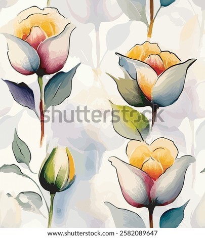 abstract an embossed blooming bright flower motif arrangement all - over textile design illustration digital image printing factory