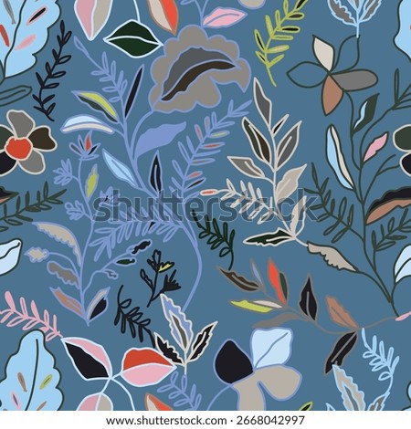 abstract an embossed blooming bright flower motif arrangement all over textile design illustration digital image printing factory. Vector illustration