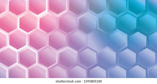 Abstract. Embossed Hexagon , honeycomb green Background