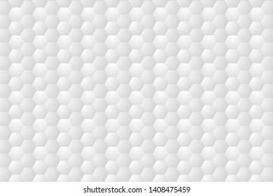 Abstract. Embossed Hexagon , honeycomb white Background. vector illustration eps10