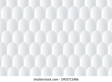 Abstract. Embossed Hexagon , honeycomb white Background ,light and shadow ,Vector

