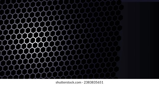Abstract. Embossed hexagons, honeycomb white background, light and shadow, vector