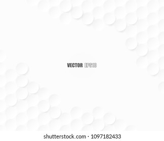 Abstract. Embossed paper circle white Background ,light and shadow ,Vector