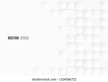 
Abstract. Embossed paper square white Background ,light and shadow ,Vector