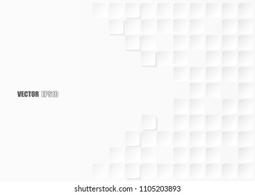 
Abstract. Embossed paper square white Background ,light and shadow ,Vector