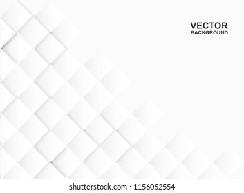 Abstract. embossed paper square white background ,light and shadow .Vector