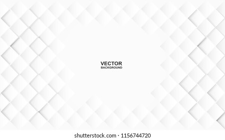 Abstract. embossed paper square white background ,light and shadow .Vector