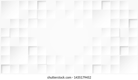 Abstract. Embossed paper square white Background ,light and shadow .Vector.