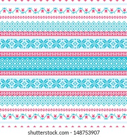 Abstract embroidered background seamless pattern